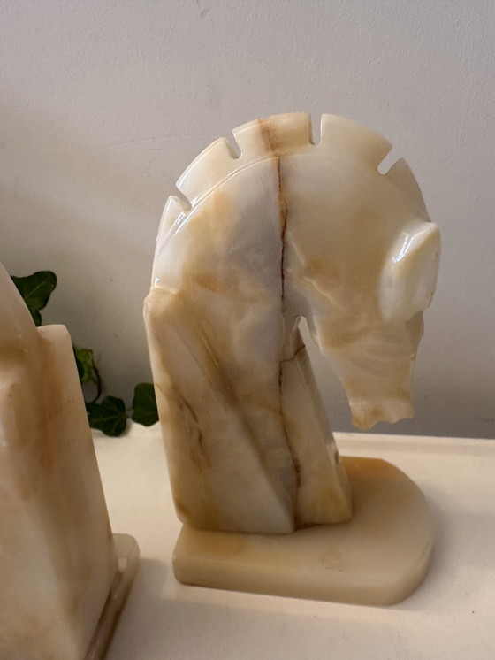 Image 1 of Set di 2 fermalibri in onice