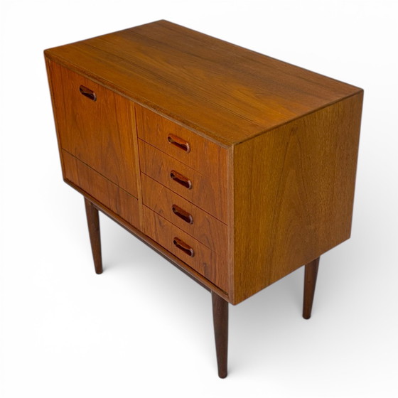 Image 1 of Danish vintage teak chest of drawers