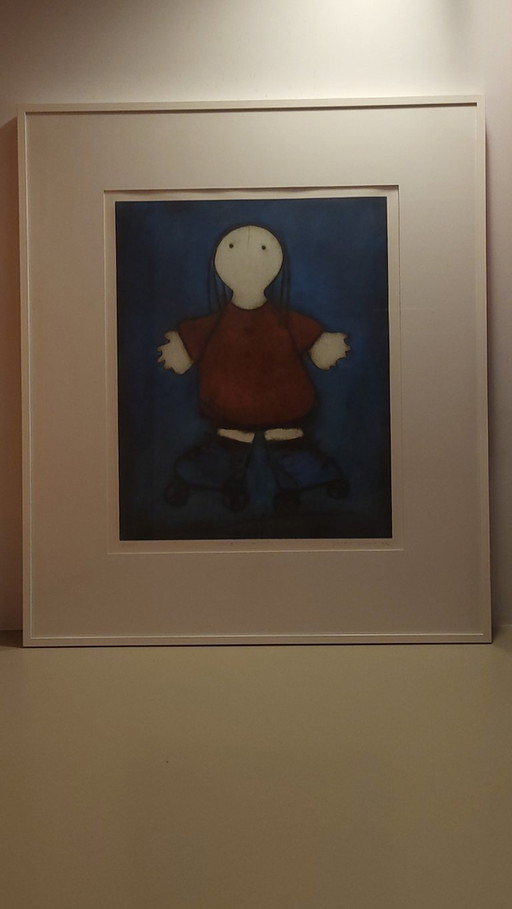 Gerda Smit - Figure in red dress with roller skates