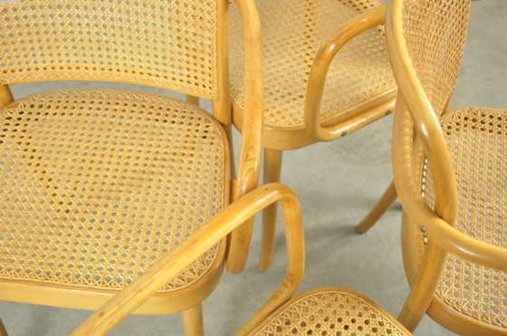 Image 1 of Set of 4 vintage Joseph Hoffmann No. 811 Prague chairs by FMG, 1950s, Poland