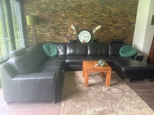Genuine Leather Sofa – zithoek, Metal (photo 2 of 5)