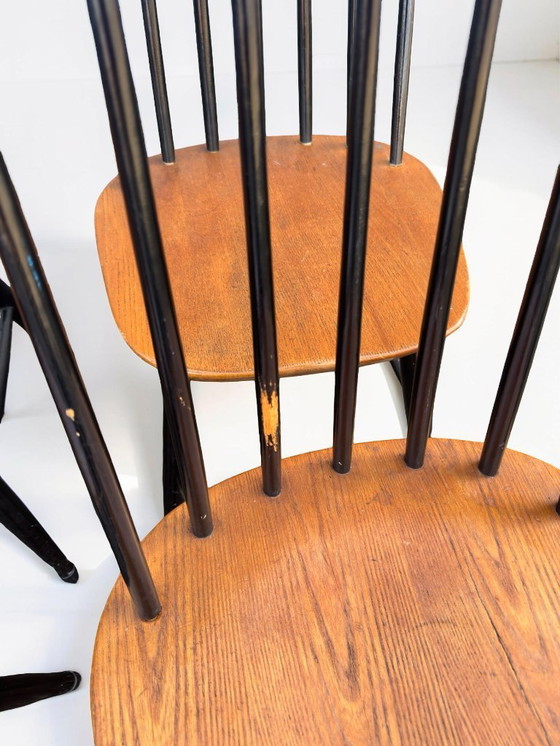 Image 1 of Vintage Fanett chairs by Ilmari Tapiovaara, 1960s, set of 6