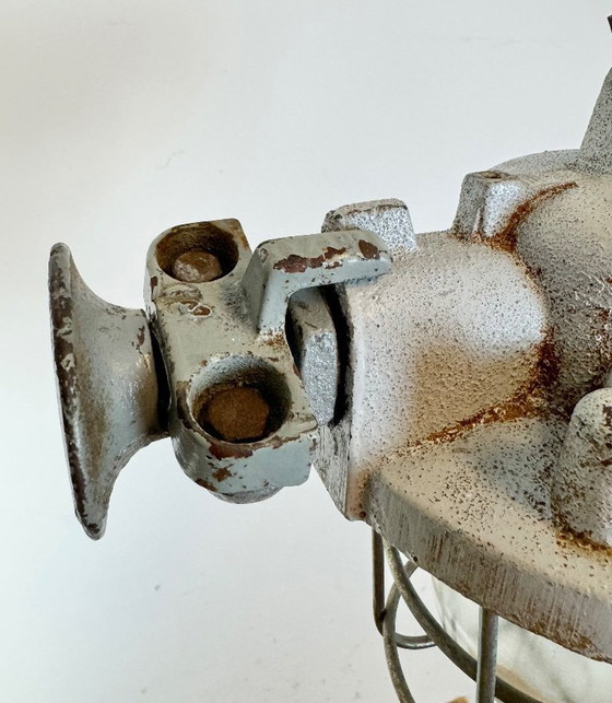 Image 1 of Graue, explosionsgeschützte Industrielampe, 1980er Jahre