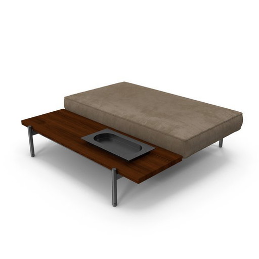 Minotti Superquadra Palisander & Leather Coffeetable/ Bench