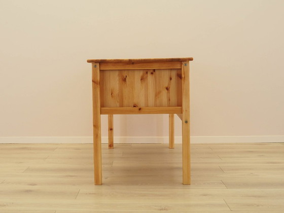 Scrivania danese in legno massello di pino con piano regolabile e cassetti, risalente agli anni '90. (photo 6 of 21)