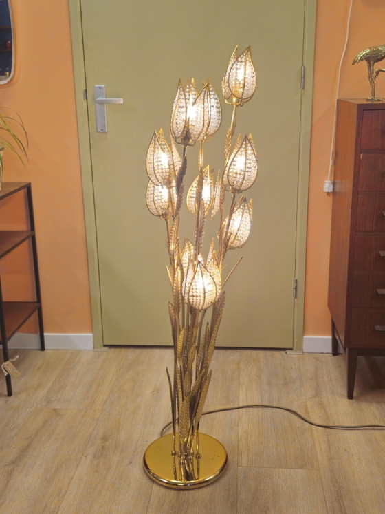 Vintage PALWA Tulip Floor Lamp Table Lamp Brass – Floor lights, Metal (photo 5 of 15)
