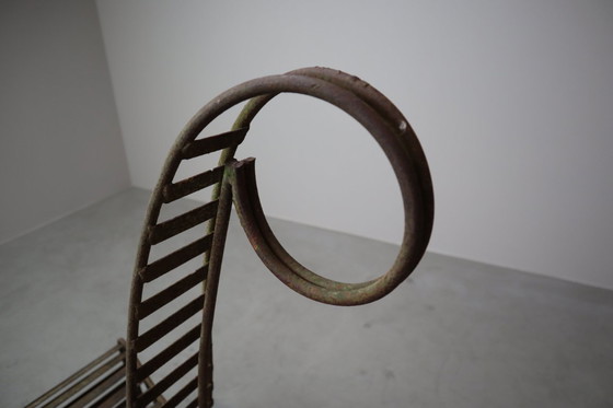 Image 1 of Set of three sculptural iron chairs, in the style of André Dubreuil