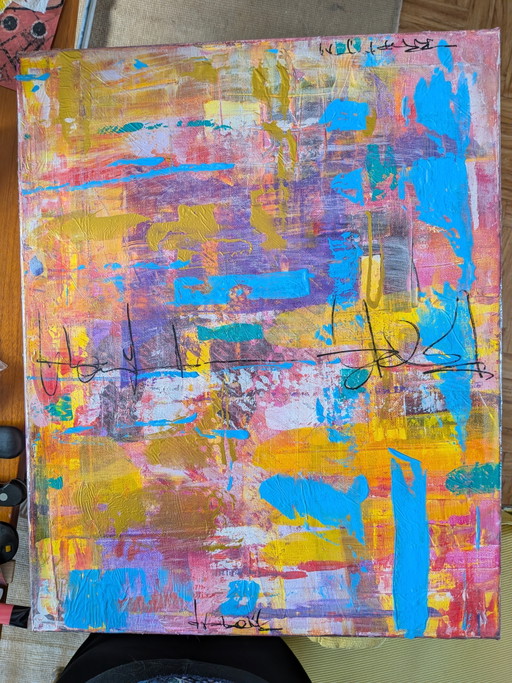 Schilderij tweeluik op canvas