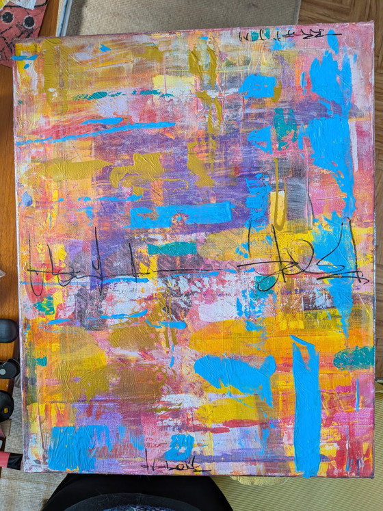 Image 1 of Schilderij tweeluik op canvas 