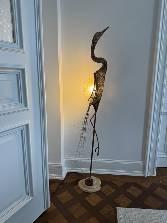 Image 1 of Crane floor lamp, 70s, floor lamp 70s, Midcentury