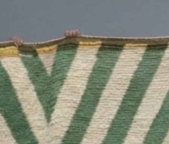 Image 1 of Tapis berbère marocain authentique fait main – Vert et violet – 300 × 210 cm