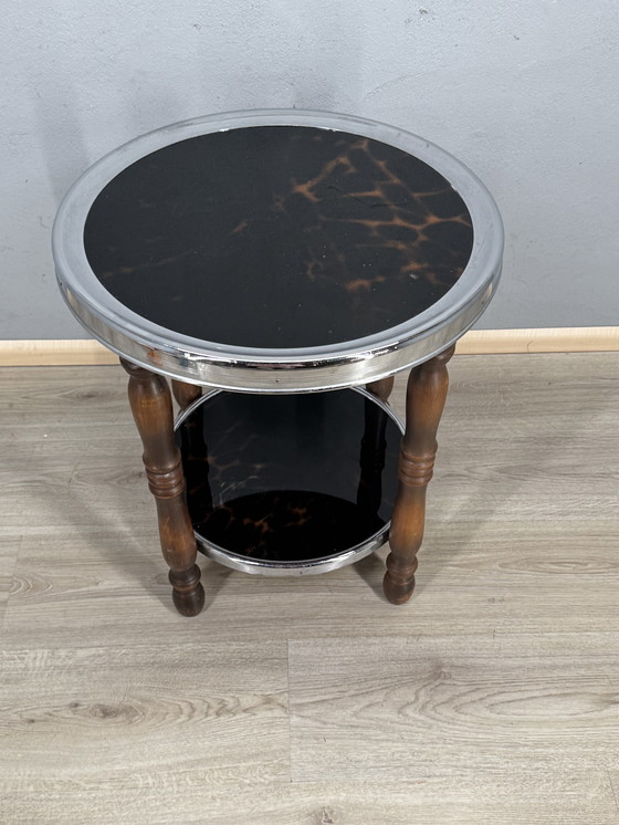 Image 1 of Tavolino Art Déco con dettagli in tartaruga