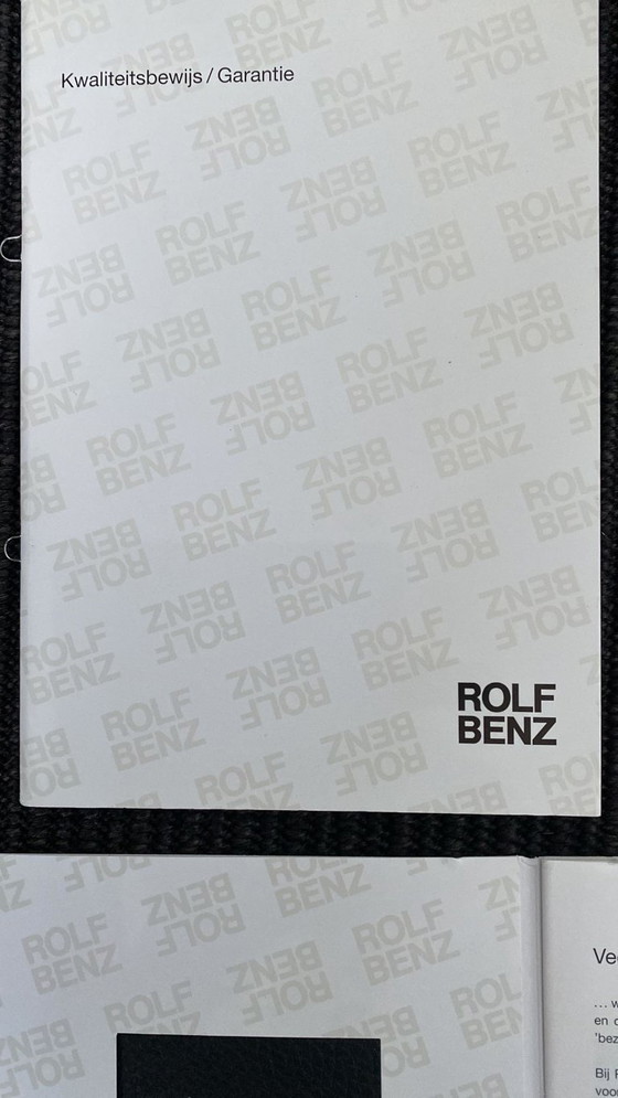 Image 1 of Design salotto in pelle nappa nera Rolf Benz