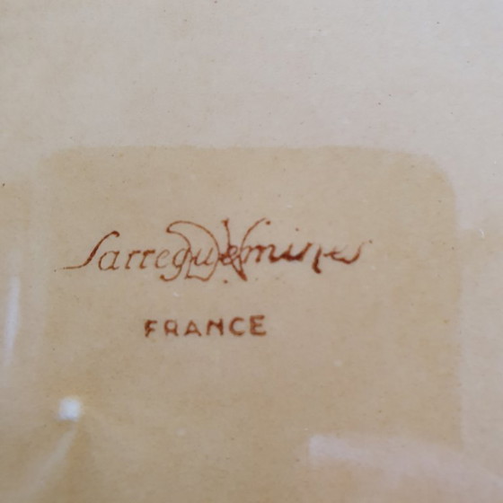 Image 1 of Sarreguemines großer Keramikteller 36 cm