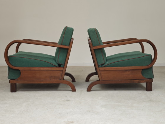 Image 1 of Paire de fauteuils par Jindrich Halabala, art deco , Prague 1930 