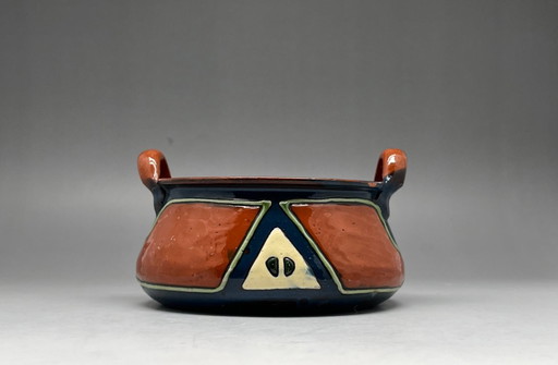 Cuenco de cerámica PAW alrededor de 1900 – Paul y Anna Wranitzky – Art Déco / Secesión vienesa