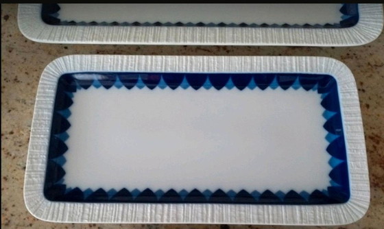 Image 1 of 2x Thomas Arcta (Rosenthal Group), 2 large meat platters, serving platters with bark edge, retro, vintage