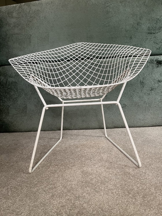 Originele Knoll International stoelen (set van 3) en bijpassende voetenbank – Fauteuils, Metal (photo 3 of 11)
