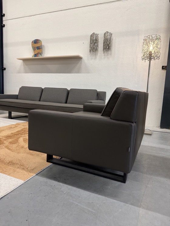 Gelderland 7850 Loveseat Brown Leather – Benches (photo 3 of 6)