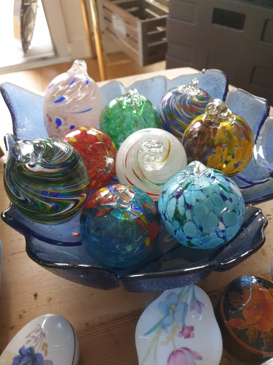 Image 1 of Weihnachtskugeln aus mundgeblasenem Glas