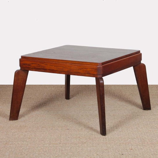 Oak coffee table, French work from the 1950s