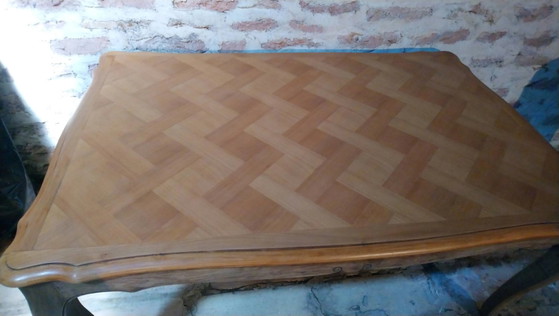 Tavolo stile Luigi XV in rovere e ciliegio. – Tavoli da pranzo, Vintage (photo 3 of 19)