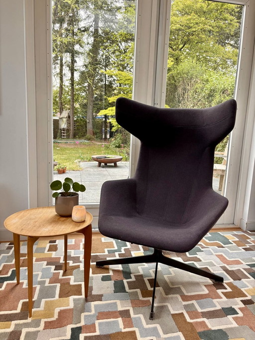 Moroso ‘Take a Line for a Walk’ – Alfredo Häberli – antraciet stof, draaibaar