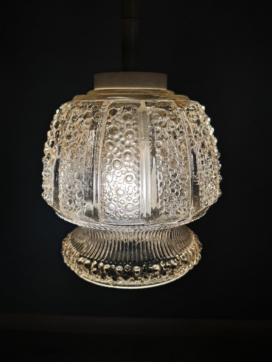 Image 1 of Atmospheric Vintage Ceiling Lamp With Bubble Glass