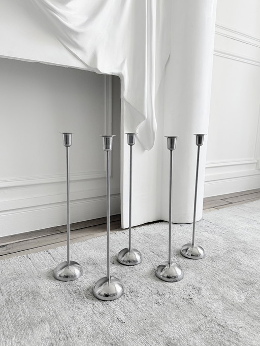 Set of vintage 1980s postmodern IKEA design candle holders