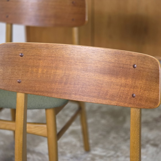 Image 1 of 6x Vintage jaren 60 Deense eetkamerstoel Scandinavisch retro