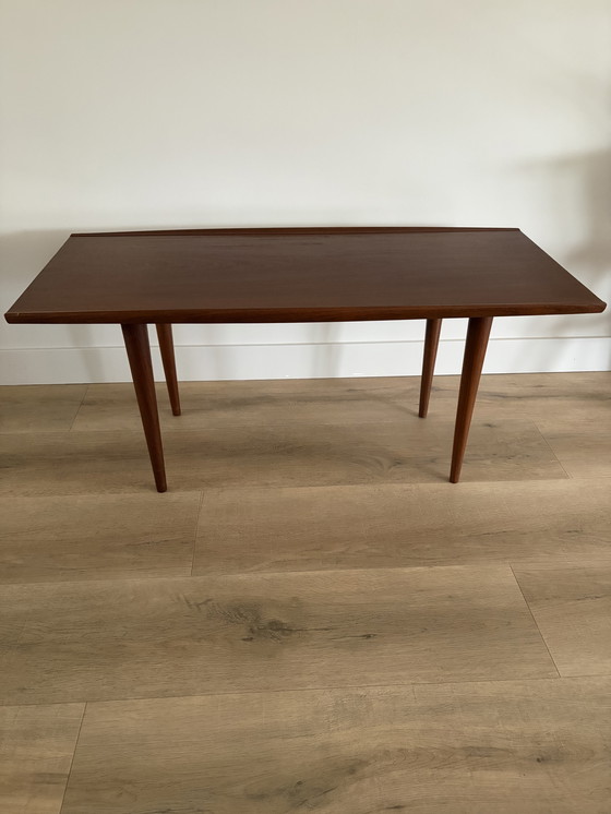 Image 1 of Mid-Century Deense teakhouten salontafel