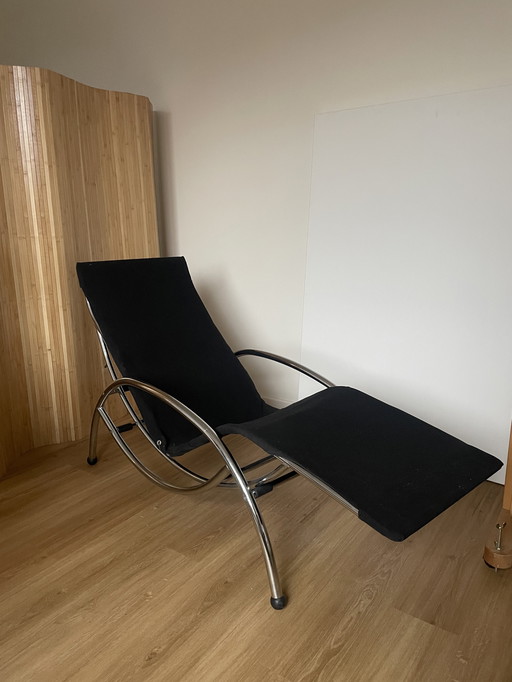 Unieke Vintage Schommelstoel Met Verstelbaar Onderstel – Multifunctioneel Design Uit De Jaren 70