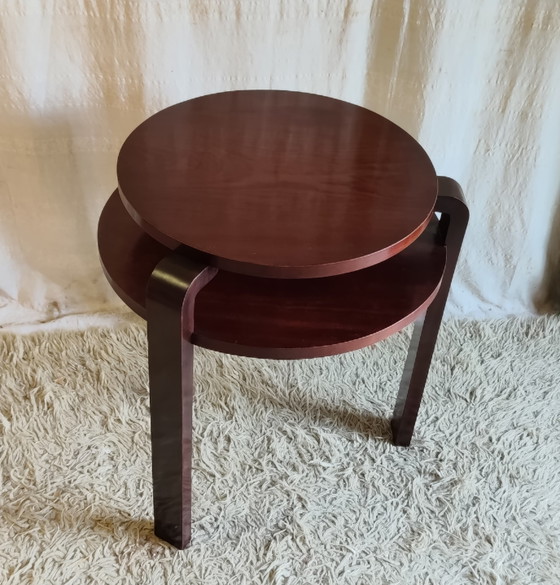 Art Deco Solid Wood Side Table - Mid-20th Century (photo 2 of 8)