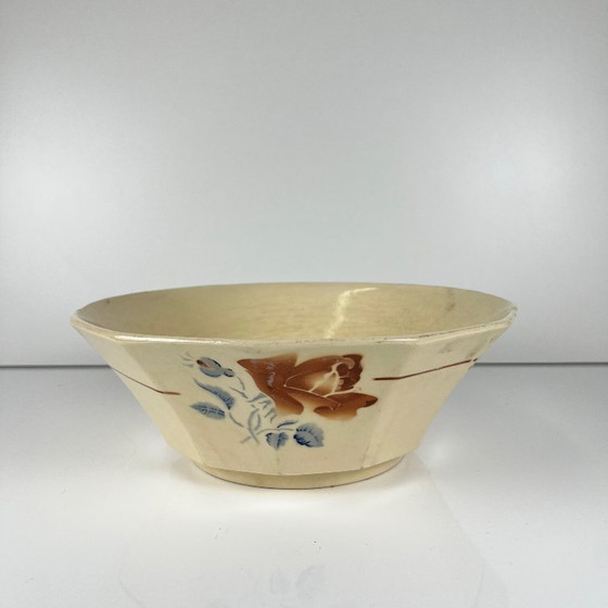 Saladier Sarreguemines motif fleur, première moitié du XXe siècle – Vaisselle, Ceramic (photo 2 of 9)
