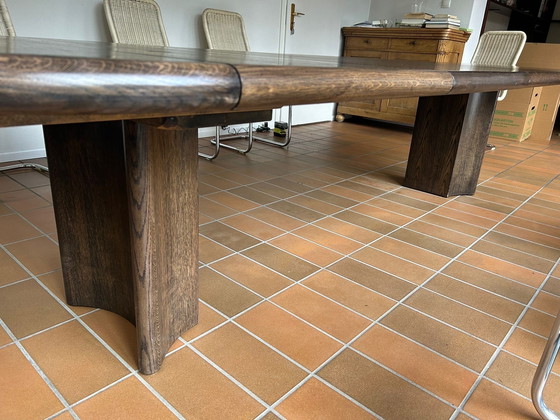 Image 1 of Houten eettafel, uitschuifbaar van 120 tot 360 cm