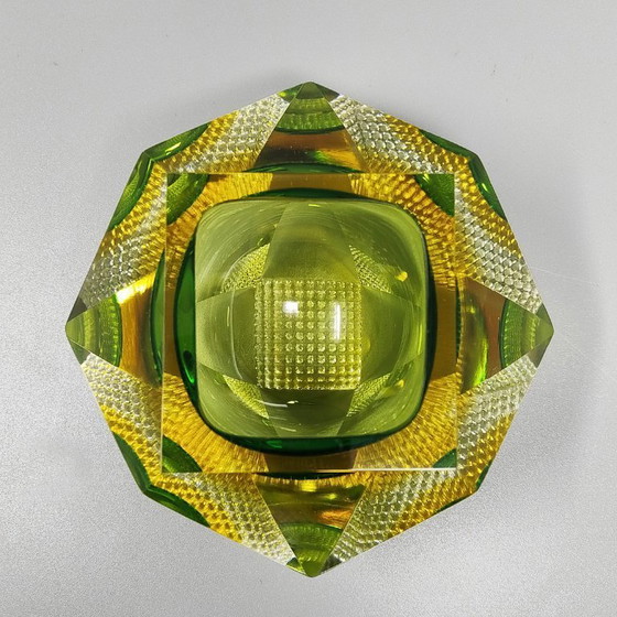 Image 1 of 1960s Astonishing Green Ashtray or Vide Poche By Flavio Poli for Seguso