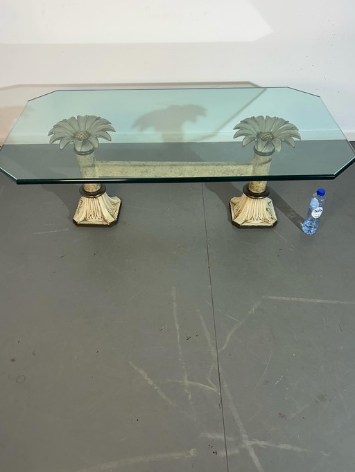 Casting cement coffee table