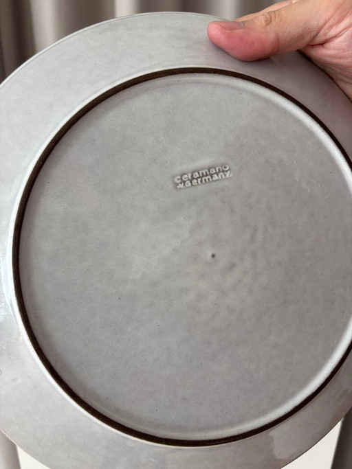 Set mit 4 Vintage-Suppentellern aus Steingut von Ceramano Germany | Mid-Century – servies, Ceramic (photo 2 of 10)
