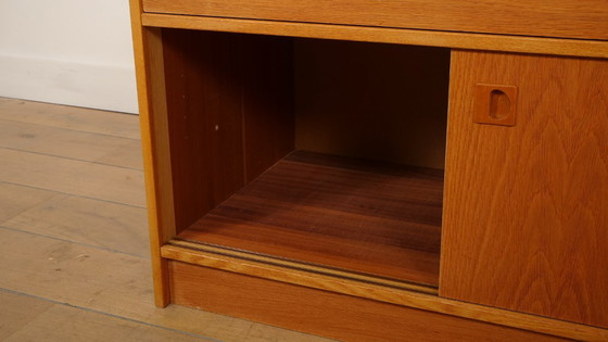 Image 1 of Armoire murale vintage | Bibliothèque | Chêne | Portes coulissantes