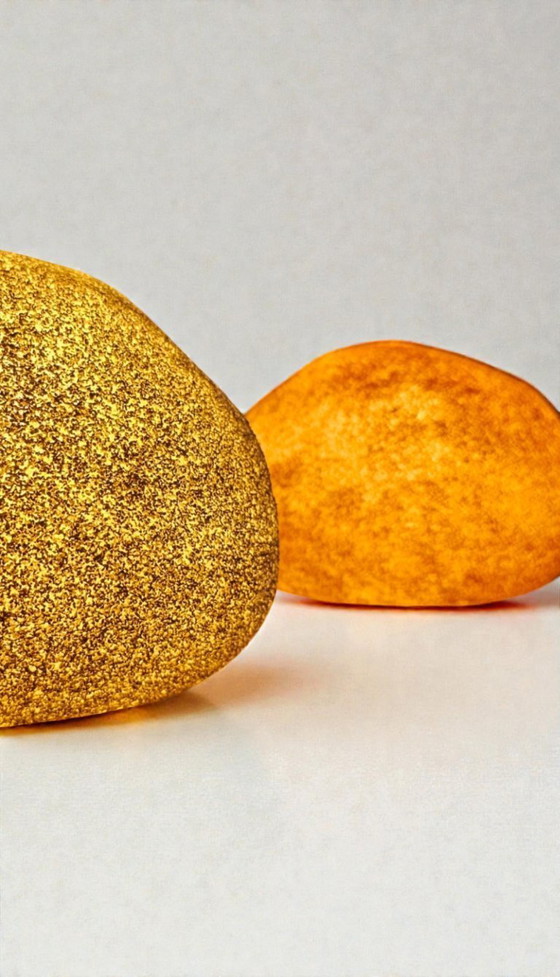 Image 1 of Coppia di lampade Moon Rock "Dora" di André Cazenave per Leola – Space Age anni '70