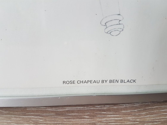 Image 1 of Ben Black - Magnifique lithographie « Rose Chapeau » / 1977 États-Unis