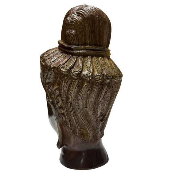 Cabeza de Buda de Bronce Estilo Jemer – Símbolo de Paz H 20 x An 11 – Esculturas, Bronze (photo 6 of 9)