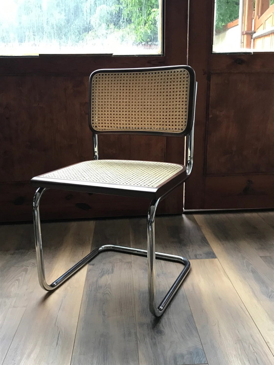 Mid-Century Modern Italian Marcel Breuer B32 Cesca Chair, 70s – Adjustable recliner chair, Metal, Chrome (photo 3 of 7)