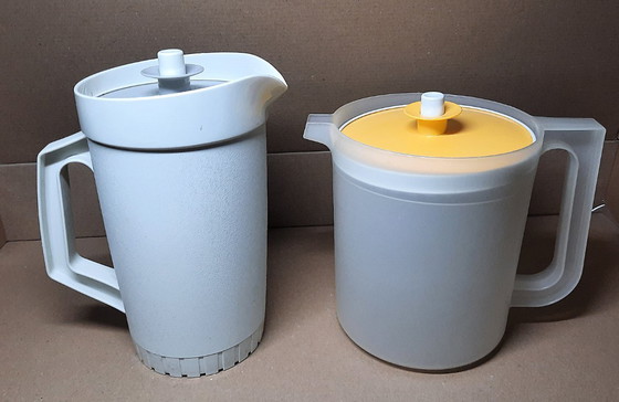 Image 1 of Ensemble de pichets Tupperware vintage – 1,5 litre + 1 litre | Fabriqué en France