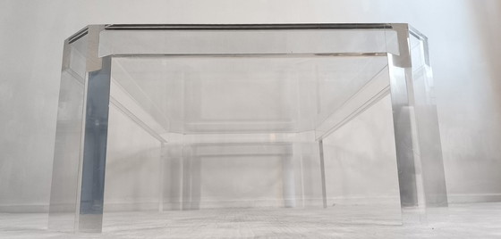 Image 1 of 😍✨ Stunning Altuglas and glass coffee table – signed Marc Micoud, circa 1970 ✨😍