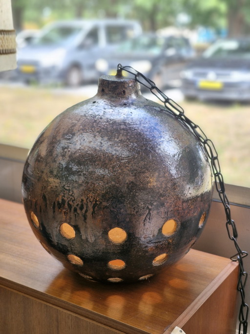Suspension Brutaliste Sejer Keramik (années 60/70) – hanglampen, Ceramic
