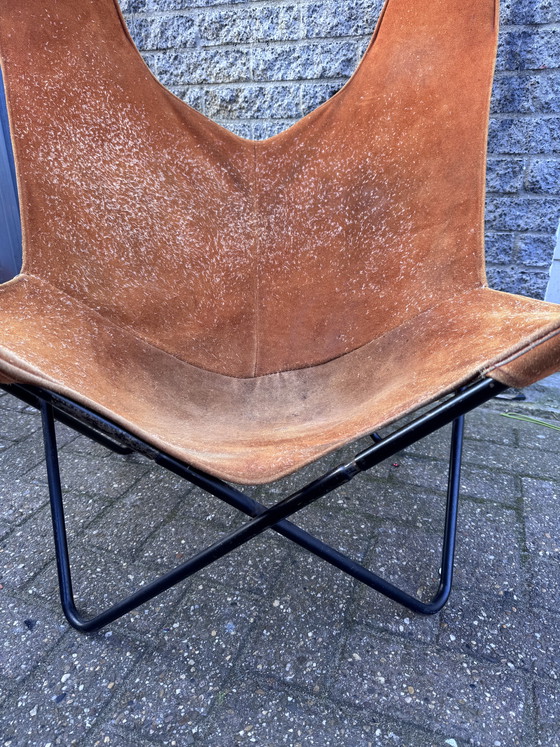 Image 1 of Vlinderstoel Suède Leer