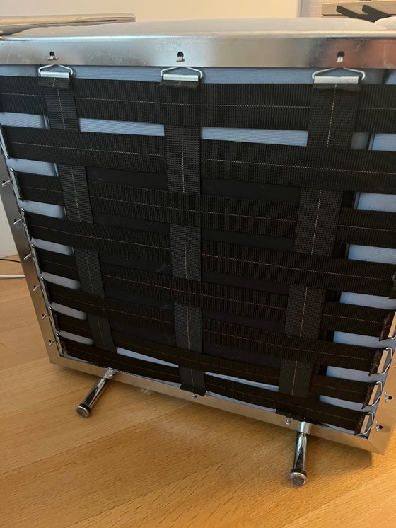 Image 1 of 2 cojines Cassina LC2 de mezclilla azul, originales con estructura LC2