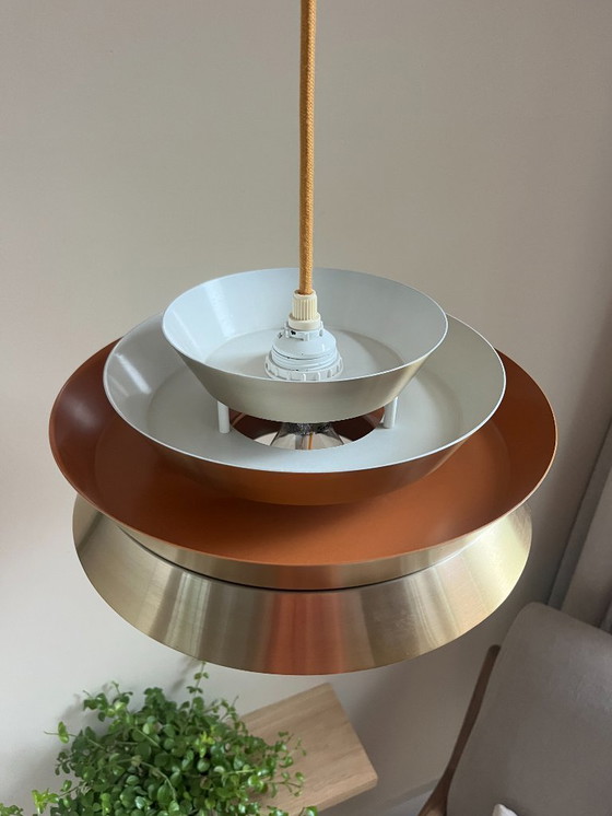 Image 1 of Suspension vintage Trava - Carl Thore - Lampe design suédoise