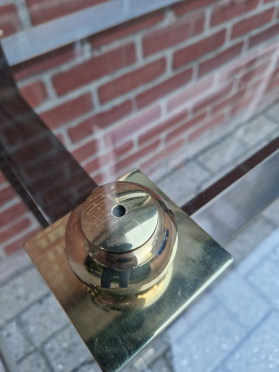 Image 1 of Mesita auxiliar de estilo Hollywood Regency/Art Deco, década de 1980.